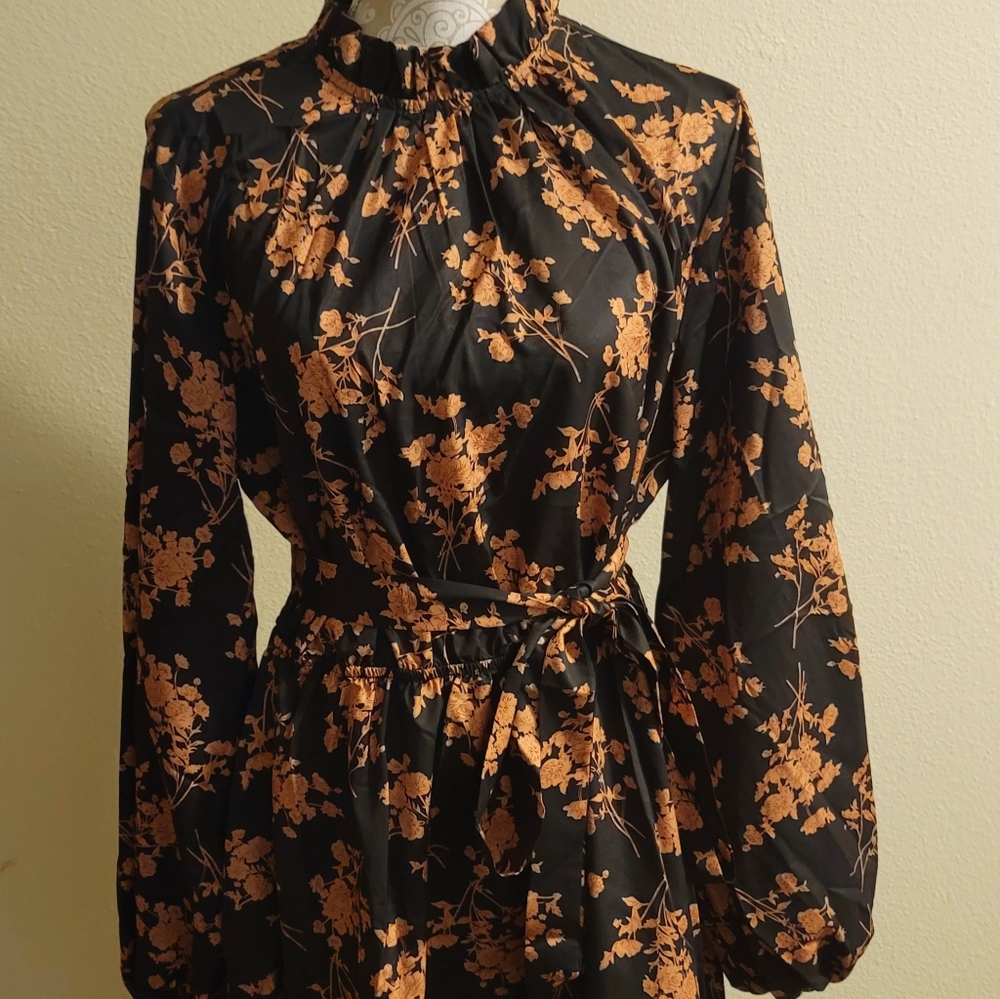 Shein open back tie waist dress.